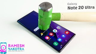 Samsung Galaxy Note 20 Ultra Screen Scratch Test