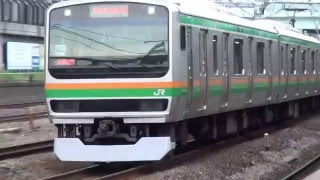 E231系1000番台ヤマU591編成＋ヤマU45編成 上野東京ライン 普通 沼津行き 新小安通過