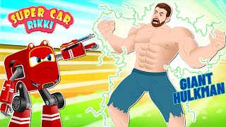 SuperCar Rikki Saves the City from an Unstoppable Giant Hulk!
