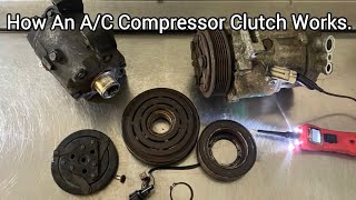 How an A/C Compressor Clutch Works.