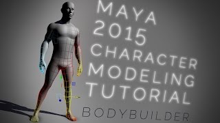 Maya bodybuilder CHARACTER MODELING tutorial