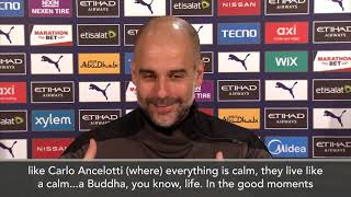 Pep envious of 'buddha life' enjoyed by Ancelotti - recalls Moyes 'best wine' advice