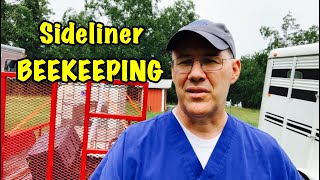 SIDELINER BEEKEEPING - Never enough time!  Open Feeding Bees