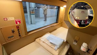 Very comfortable Riding Japan's Private Sleeper Express train | Sunrise Express 🚆 🌅