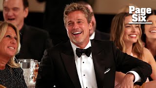 Brad Pitt delights fans with new haircut at Golden Globes 2023 | Page Six Celebrity News