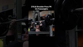 275LB SHOULDER PRESS NATURALLY 200LBs Bodyweight #motivation #bodybuilding #powerlifting