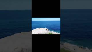 Bellissima vista dalla scogliera della spiaggia d Aregno Algajola