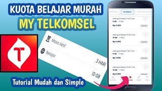 KUOTA BELAJAR MURAH DAN TERJANGKAU || Cara Membeli Paket Belajar di my Telkomsel