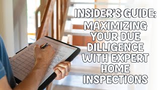 🎥 Navigating Due Diligence and Home Inspections | NC Real Estate Guide