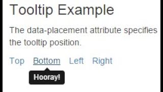 How To Create Tooltips Using Bootstrap