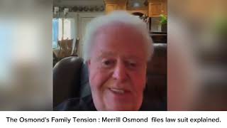 Merrill Osmond Clears About Law Suit Amid Wayne Osmond Funeral