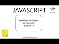 Lecture 6.7: DataTypes in JavaScript | JavaScript Tutorial for Beginners | ECMAScript 2015 | ES6