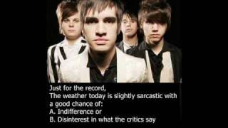 Panic! at the disco - London Beckond Songs About Money