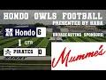 Hondo Owls Varsity Football vs Lytle Pirates