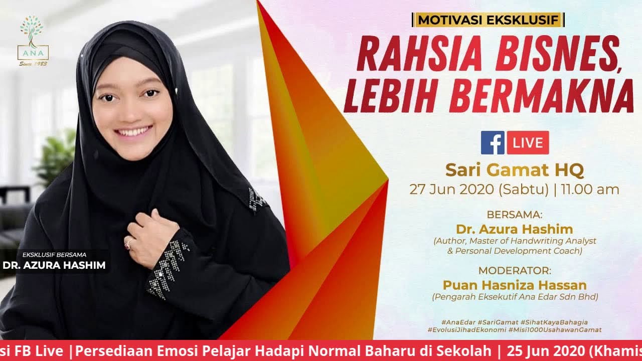 MOTIVASI EKSKLUSIF - RAHSIA BISNES LEBIH BERMAKNA (DR. AZURA HASHIM ...