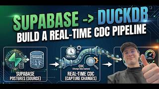 How to Build a CDC Pipeline from Supabase Postgres to DuckDB
