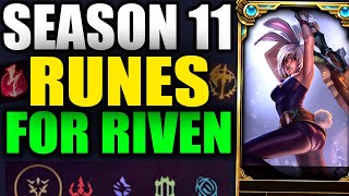 S11 *BEST* RIVEN RUNES GUIDE! - League of Legends