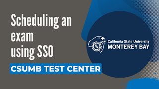 How to schedule an exam through Single Sign On using RegisterBlast