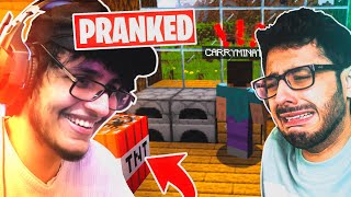 I Pranked Carry in My Minecraft World and He Had No Idea
