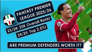 Are Premium Defenders Worth it in FPL? Using the Data to Find Out! FPL 25/26 | League Code 3smu31