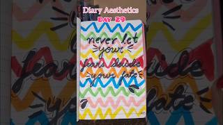 DAY 29🌈| Diary Aesthetics| Journal Notebook #shortvideo #youtube #notebook #yt #ytshort #shortsviral