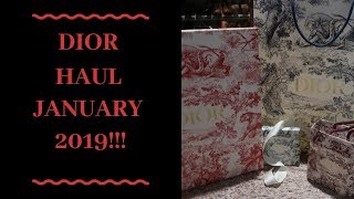 DIOR HAUL/UNBOXING JAN 2019!!!!