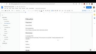 Headings, JAWS, and Google Docs