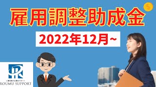 2022年12月から雇用調整助成金はどうなる？経営者や人事労務担当者のために、詳細を分かりやすく解説します。【社労士解説】