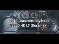 Chevrolet - Silverado - 2016 - 3500 HD LT (Duramax): Gauge Cluster Startup Sequence