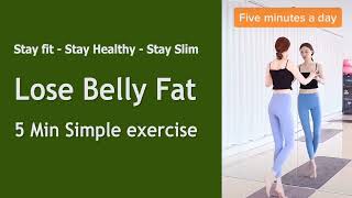 Very Simple Exercise To Reduce Belly Fat at Home #BellyFatBurn #weightlossathome #bellyfat #trending