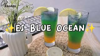 Cara membuat es blue ocean ala cafe