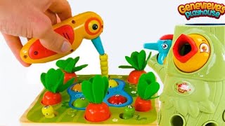 Best Toy Learning Video for Toddlers and Kids - Learn Colors and Counting in the Garden!