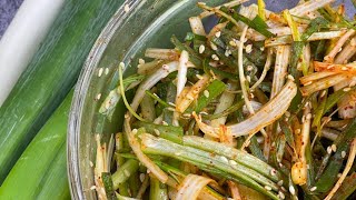 Pa muchim | Korean Green Onion Salad Recipe | Easy Scallion Salad