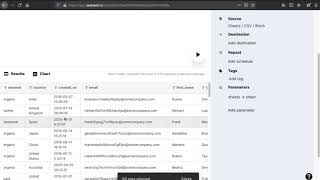 Create or replace a table in your database with SeekWell