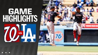 Nationals vs. Dodgers Game Highlights (4/17/24) | MLB Highlights