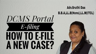 New Case E-Filing through DCMS Portal