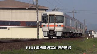 P101編成普通高山行き通過　JR高山本線　岐阜～長森間