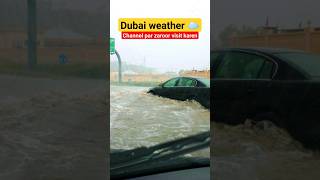 Footage captures waterspout ripping through crowded beach | dubai weather today #Shorts