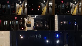 IND 8th Ave Line: (A)(C)(E)(F)(D) Trains Weekend Action @23rd Street