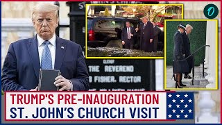 VIDEO: Trump Goes To Church Punches Air With Classic Fist Pump Ahead of Inauguration 2025 | Watch