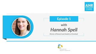 AIHR LIVE - Episode 1 with Hannah Spell