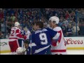 gotta see it killorn drills larkin leading to lots of pushing u0026 shoving