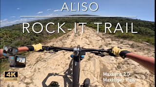 Aliso ROCK-It trail / 2024 Santa Cruz Bullit / Beautiful so cal trail view / 4K 60FPS MaxHyper view