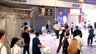 Busking旺角銀行中心E2出口@伸縮自如的愛~光年之外~帶我走~月牙灣~雨櫻花~空心-Cover By AibeeYiu|20240621