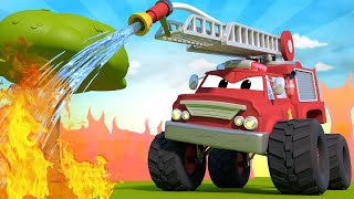 モンスタータウン - 危険なボトル  🚚 カーシティー - 子供向けトラックアニメ Super Truck Animation for Kids