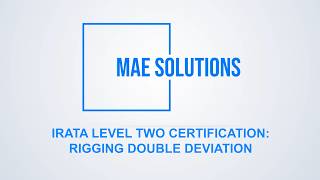 IRATA Level 2 - Double Deviation Rigging
