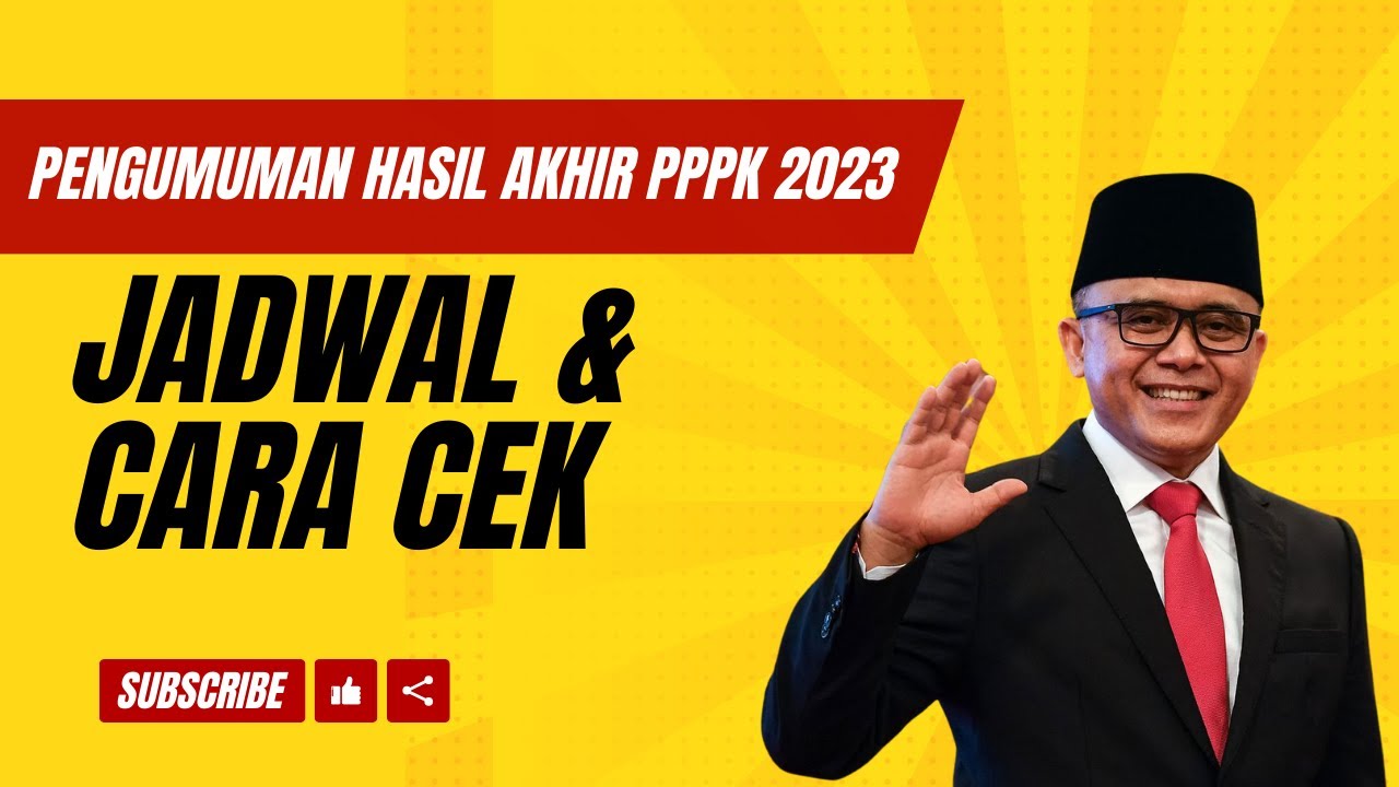 Pengumuman Kelulusan PPPK 2023, Hari Ini Mulai Bisa Diakses, Ini Cara ...