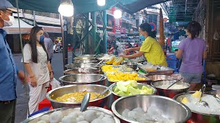 Khmer Desserts, Fried Fish Cake, Roast Ducks at Phsar Chas \u0026 Kandal market, Cambodia Street Food