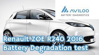 Renault Zoe R240 (22kWh) - Degradation test with Aviloo Premium battery test