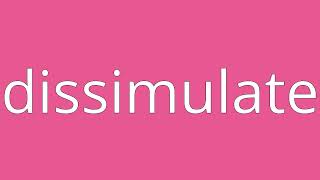 Dissimulate Meaning